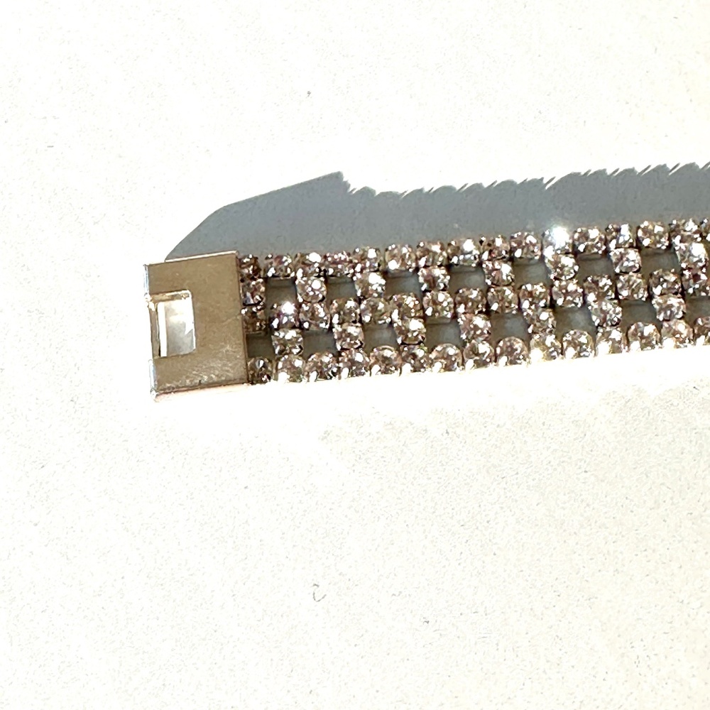 Rhinestone Bracelet | Silver-Tone - Picture 6 of 10